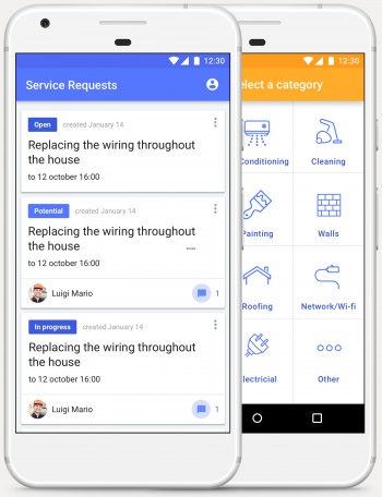 Приложение для поиска ремонтников и техников в Индонезии 