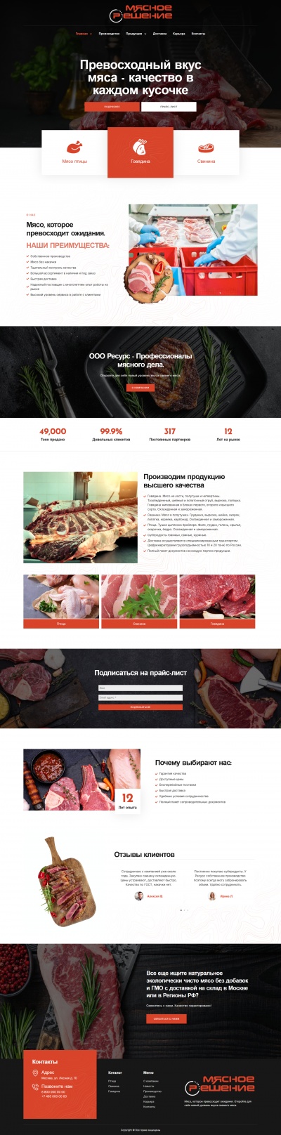 Каталог мясной продукции